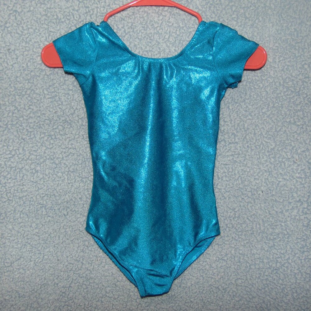 Stretch Is Comfort Lt. Blue Mystique Cap Sleeve Leotard LC